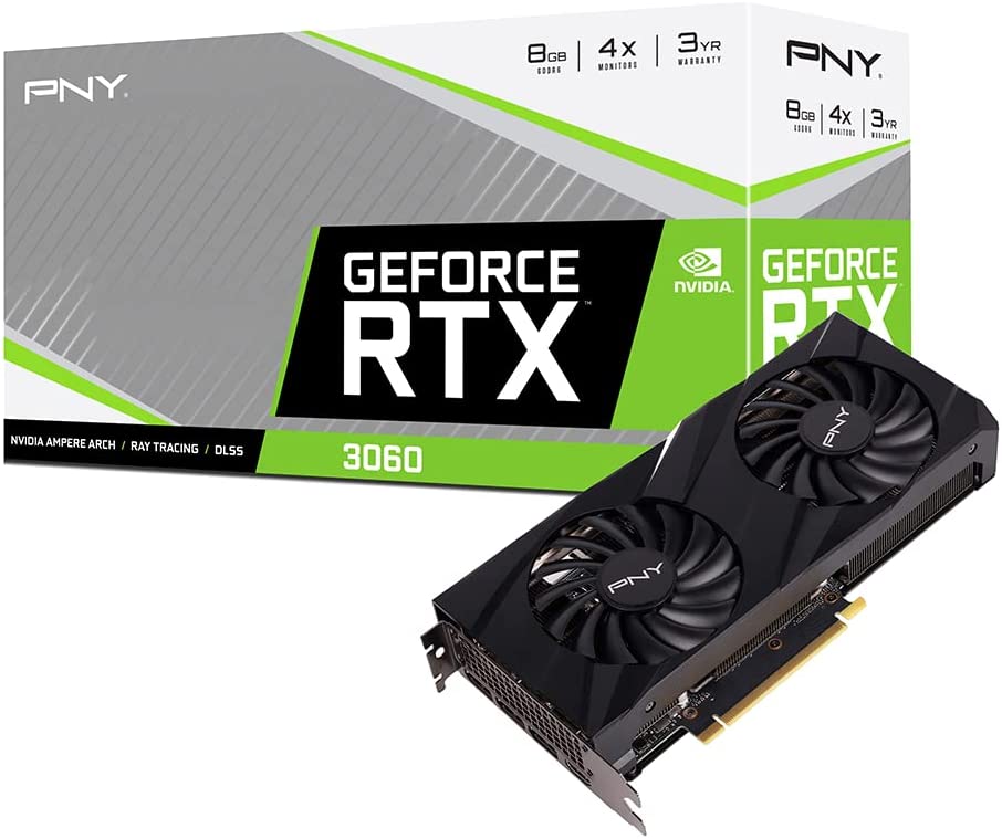 PNY GeForce RTX™ 3060 8GB Verto Dual Fan Graphics Card