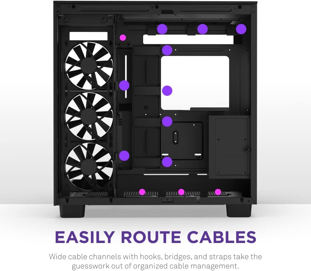 NZXT H9 Flow - Dual Chamber ATX Mid-Tower PC Gaming Case