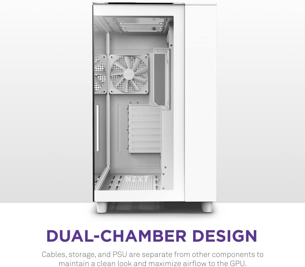 NZXT H9 Elite - Dual Chamber ATX Mid-Tower PC Gaming Case