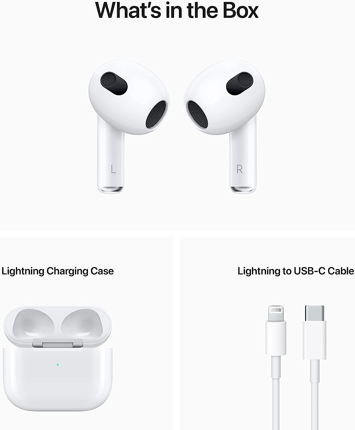 Apple AirPods (3rd Generation) Wireless Earbuds with Lightning Charging Case