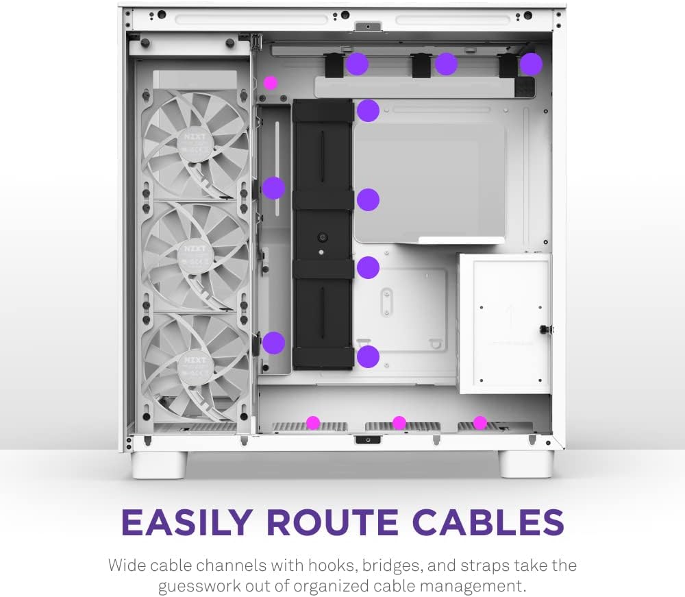 NZXT H9 Flow - Dual Chamber ATX Mid-Tower PC Gaming Case