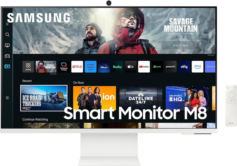 Samsung 32" M80C UHD HDR Smart Computer Monitor Screen with Streaming TV, Slimfit Camera Included
