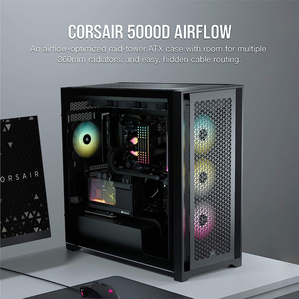 Corsair 5000D Airflow Tempered Glass Mid-Tower ATX PC Case