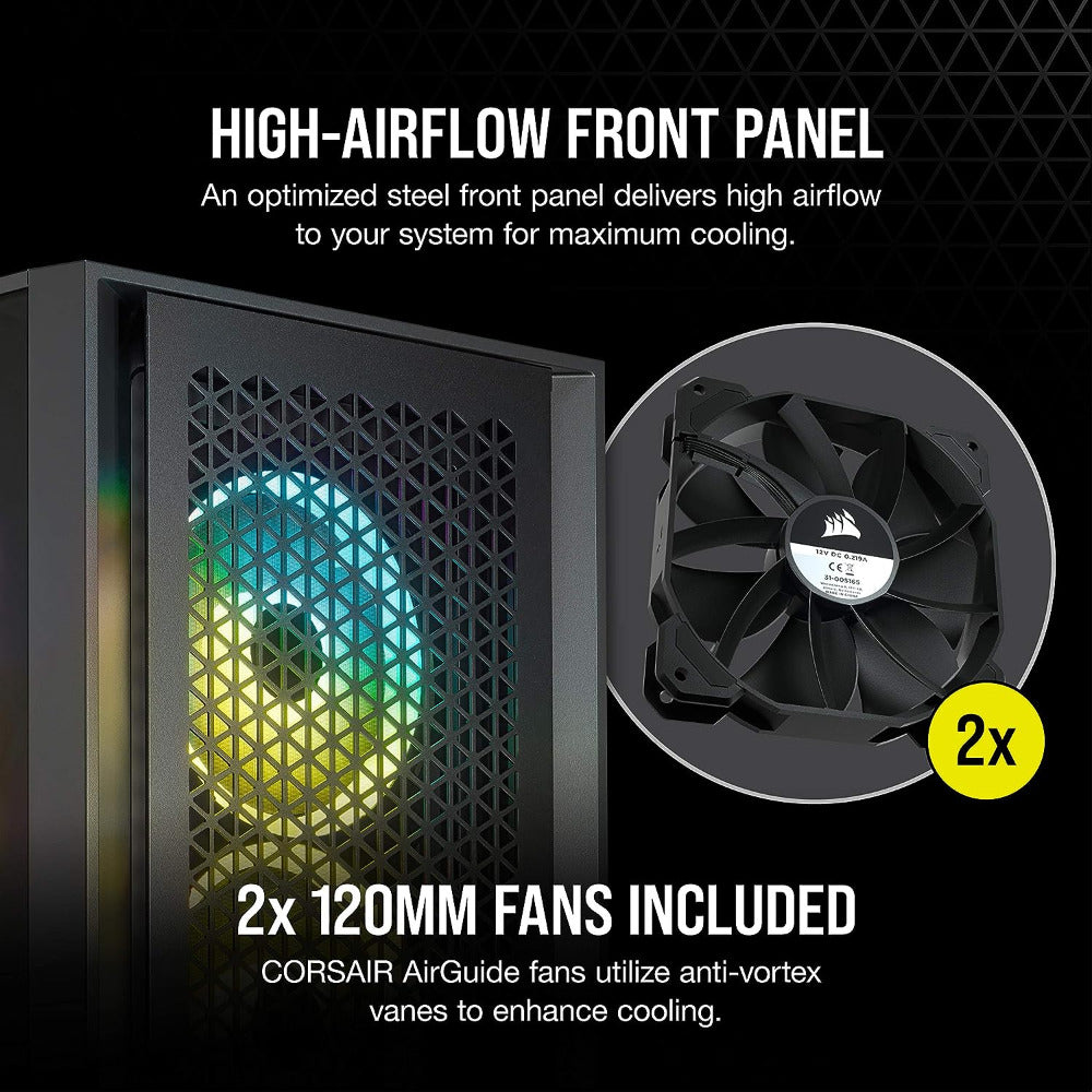 Corsair 4000D Airflow Tempered Glass Mid-Tower ATX PC Case