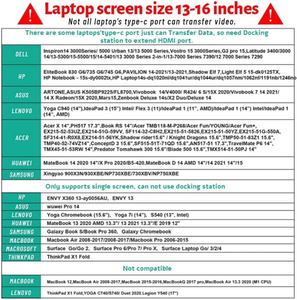 Dual Portable Monitor for Laptop
