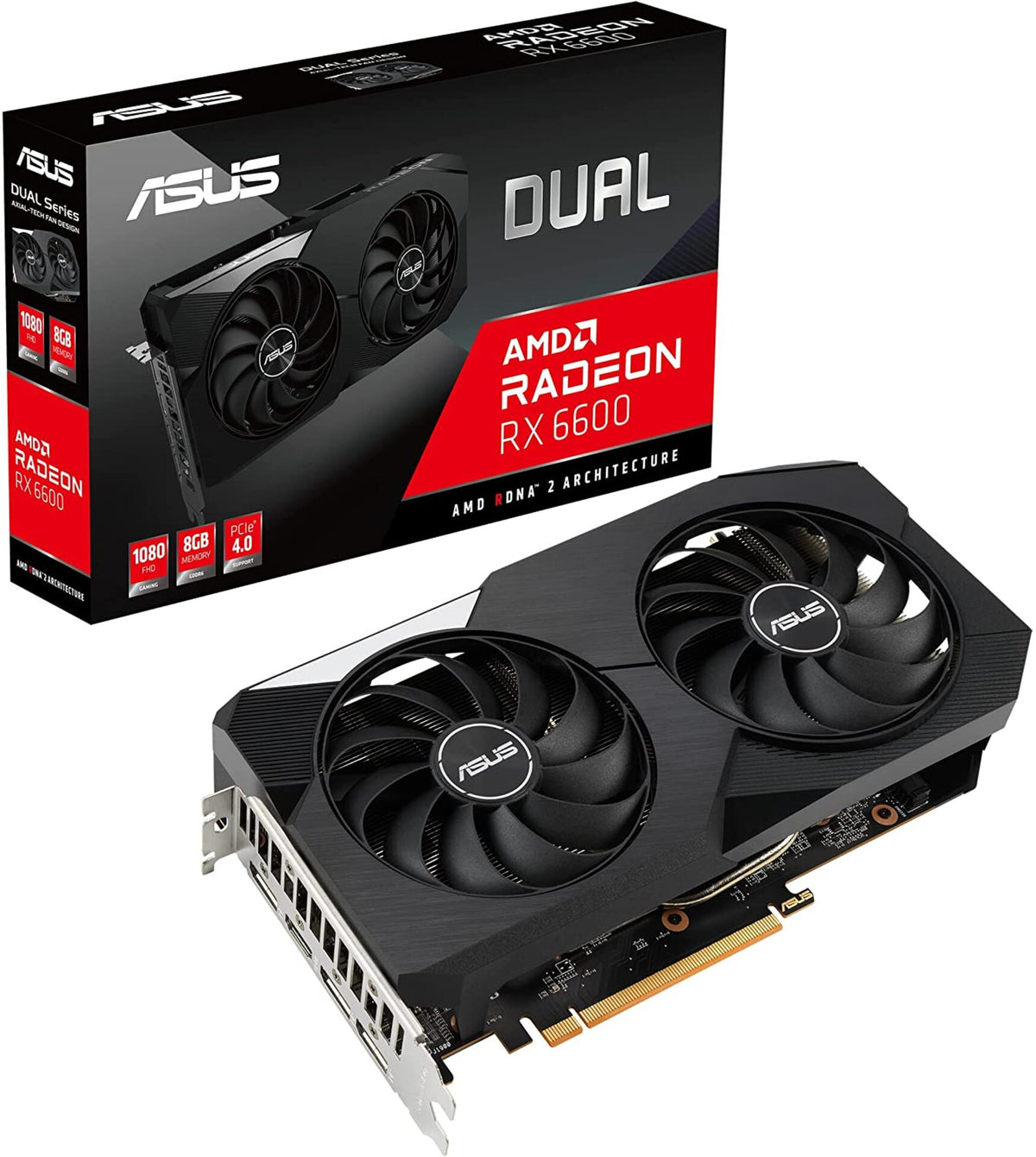 Asus Radeon RX 6600 8GB DUAL Video Card