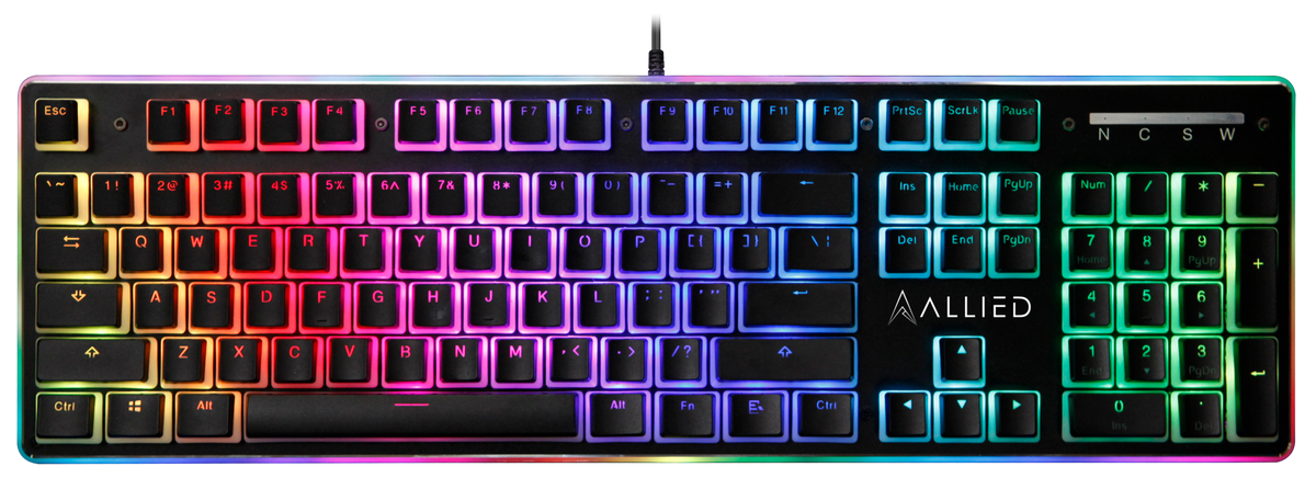Allied Firehawk Mechanical Gaming Keyboard - Outemu Blue Switches