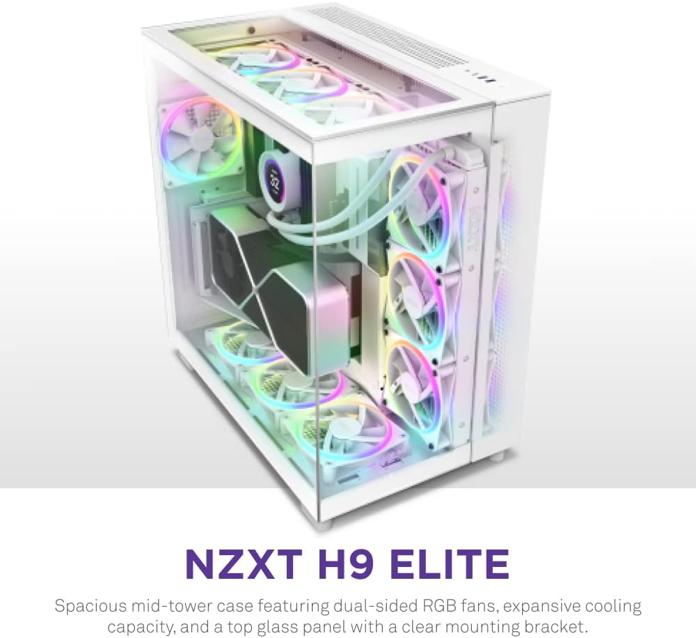 All White  NZXT H9 Elite by Opi.Gauland - Intel Core i7-13700K