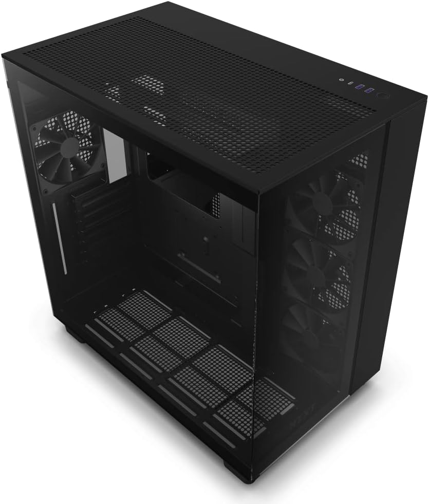 NZXT H9 Flow - Dual Chamber ATX Mid-Tower PC Gaming Case