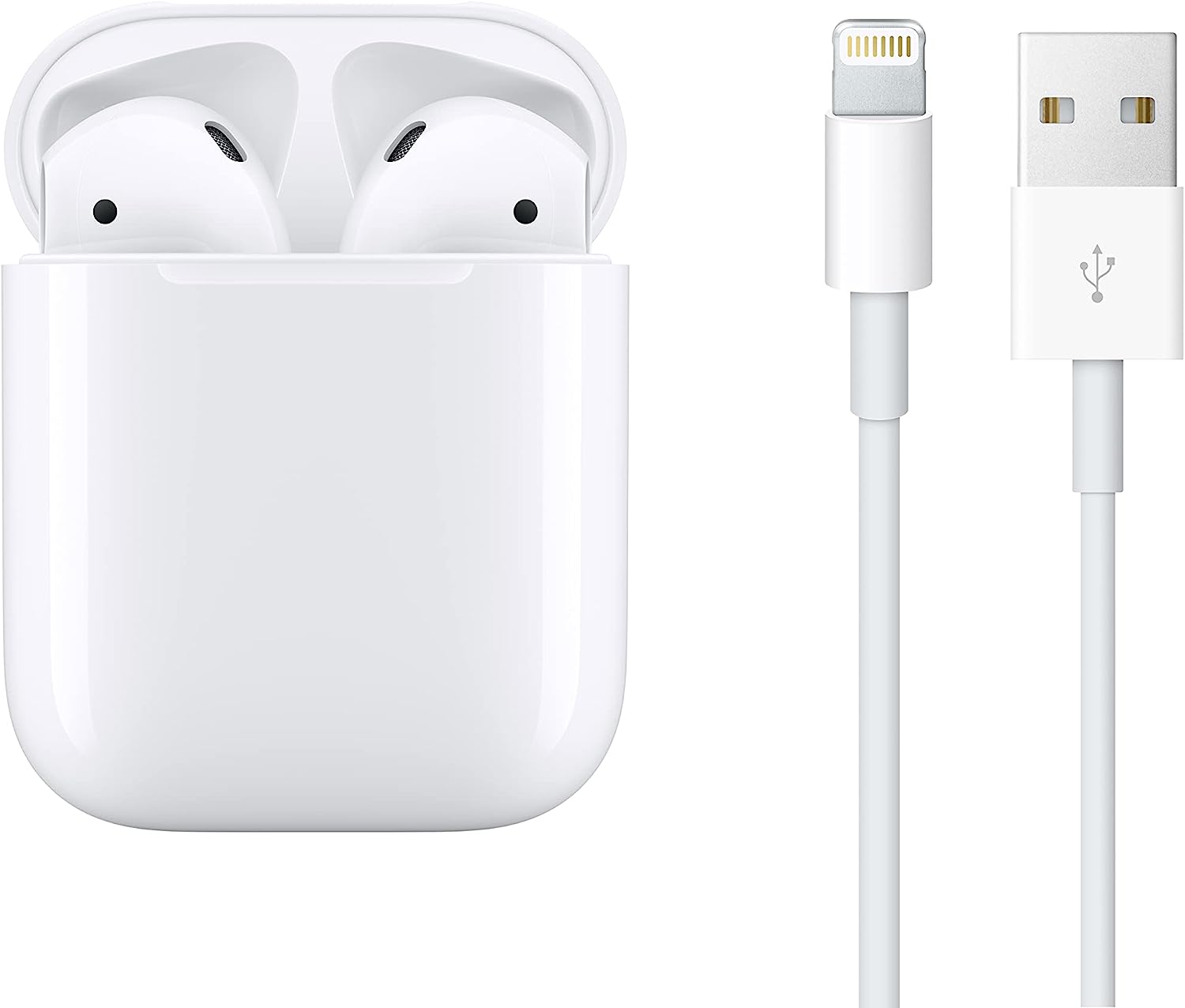 Apple AirPods (2nd Generation) Wireless Earbuds with Lightning Charging Case