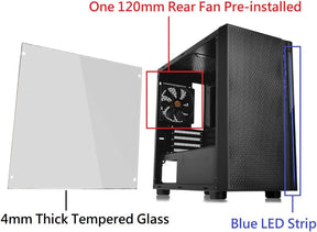Thermaltake Versa H18 Tempered Glass Micro ATX PC Case