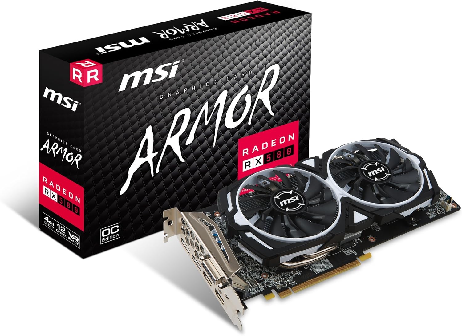 MSI Armor Radeon RX 580 Graphics Card