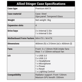 Allied Stinger-A: Ryzen 5 2600 | GTX 1660 Super