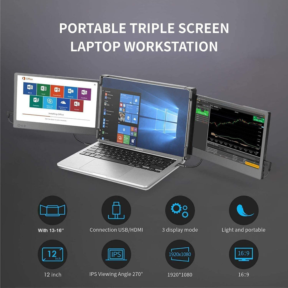 Dual Portable Monitor for Laptop